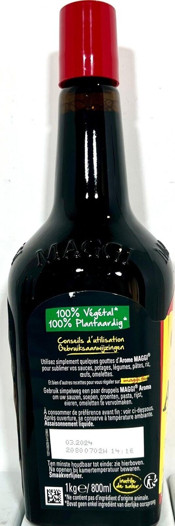 Maggi Arôme Assaisonnement Liquide : La Bouteille De 1 Kg