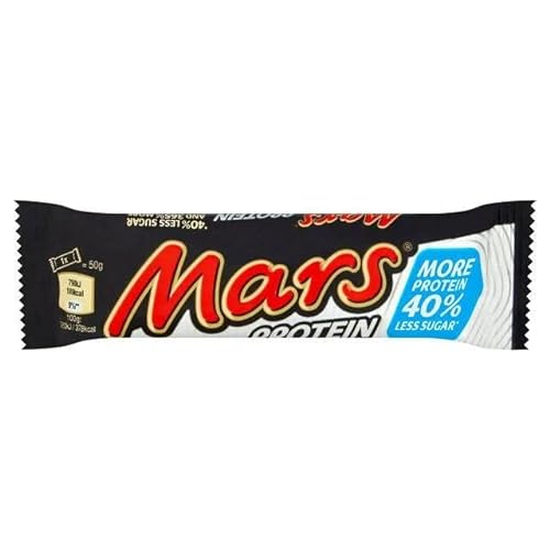 Mars Protein Caramel, Nougat & Milk Chocolate Snack Bar 50g (Case of 18)