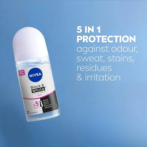 Nivea Deo Roll-On 50Ml Invisible Black & White Power