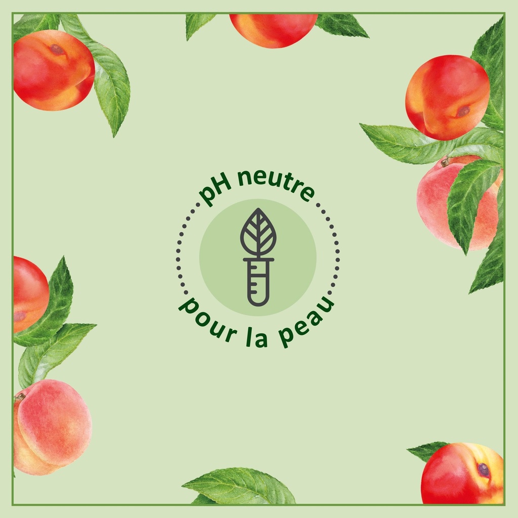 Le P'Tit Marseil'Ais Zel Douche Bio Rafraichissant Pèche Nectarine 250Ml