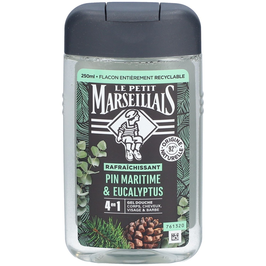 Le Petit Marseillais Gel Douche Homme Pin Maritime & Eucalyptus