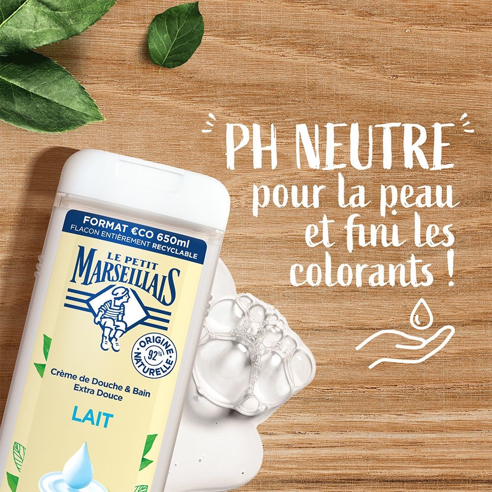 LE Petit Marseillais  Douche Extra Doux Lait 650 ML