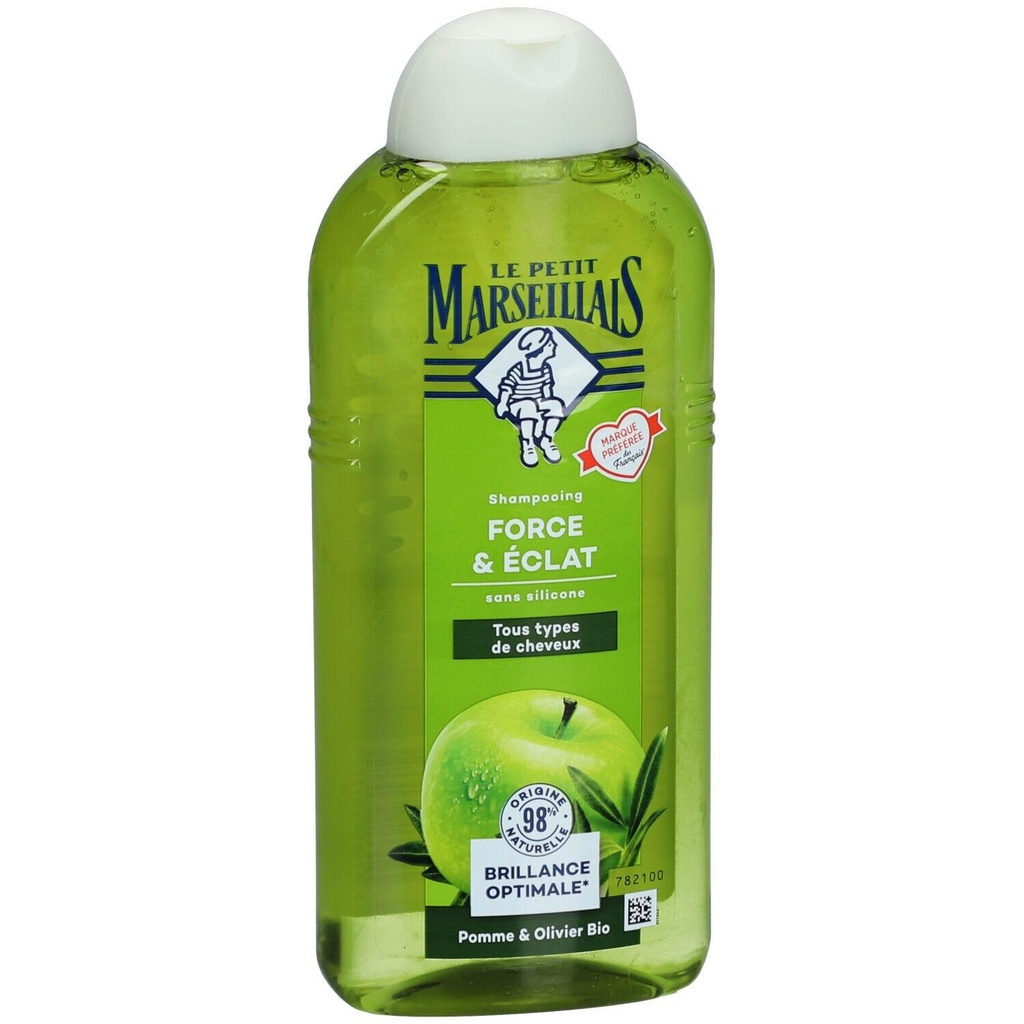 Le Petit Marseillais Shampooing Force & éclat Pomme & Olivier Bio