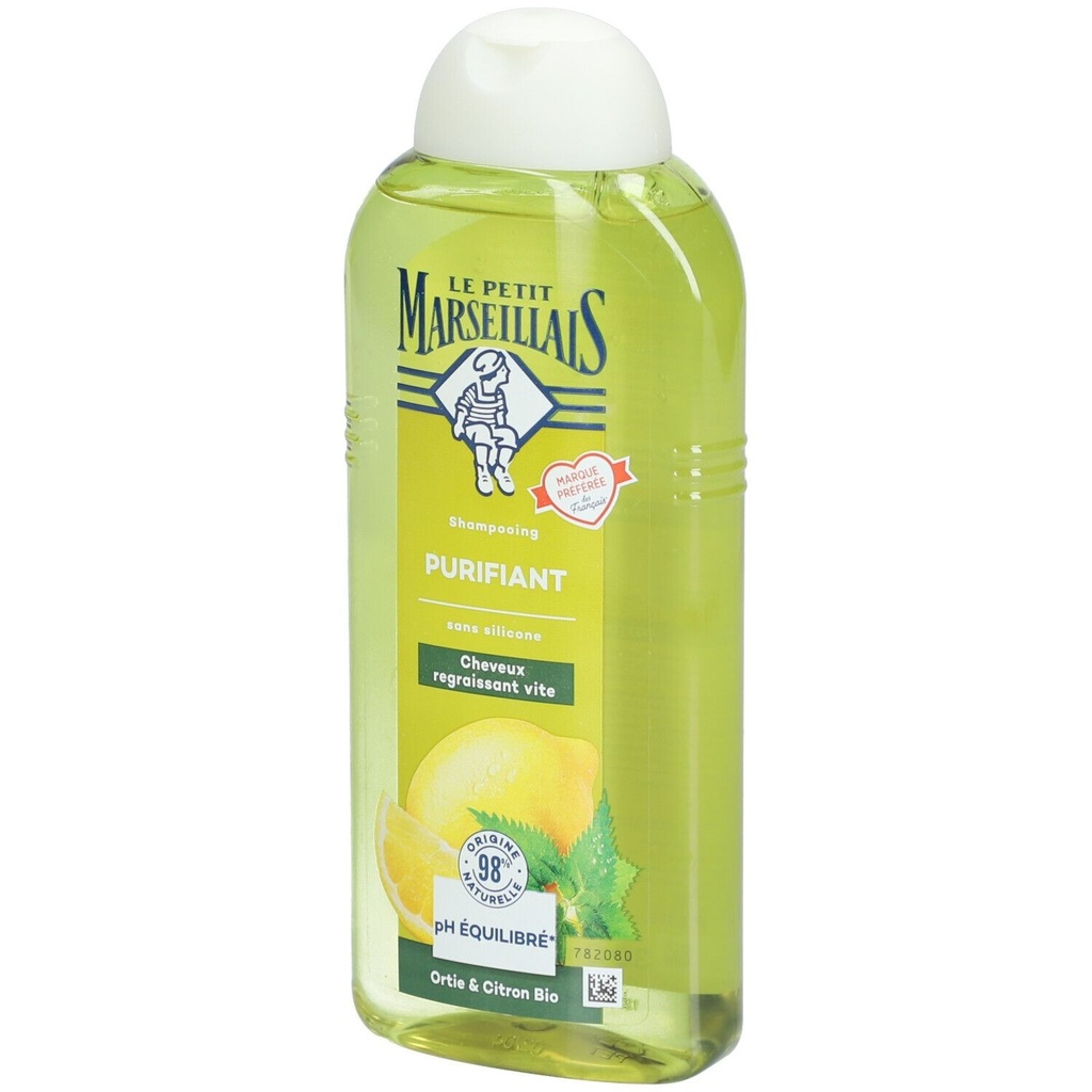 Le Petit Marseillais Shampooing Purifiant Ortie & Citron Bio