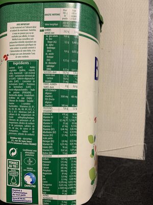 Blédina Lait Bébé Blédilait 1Er Âge Dès La Naissance Jusqu'À 6 Mois : Boite De 900G