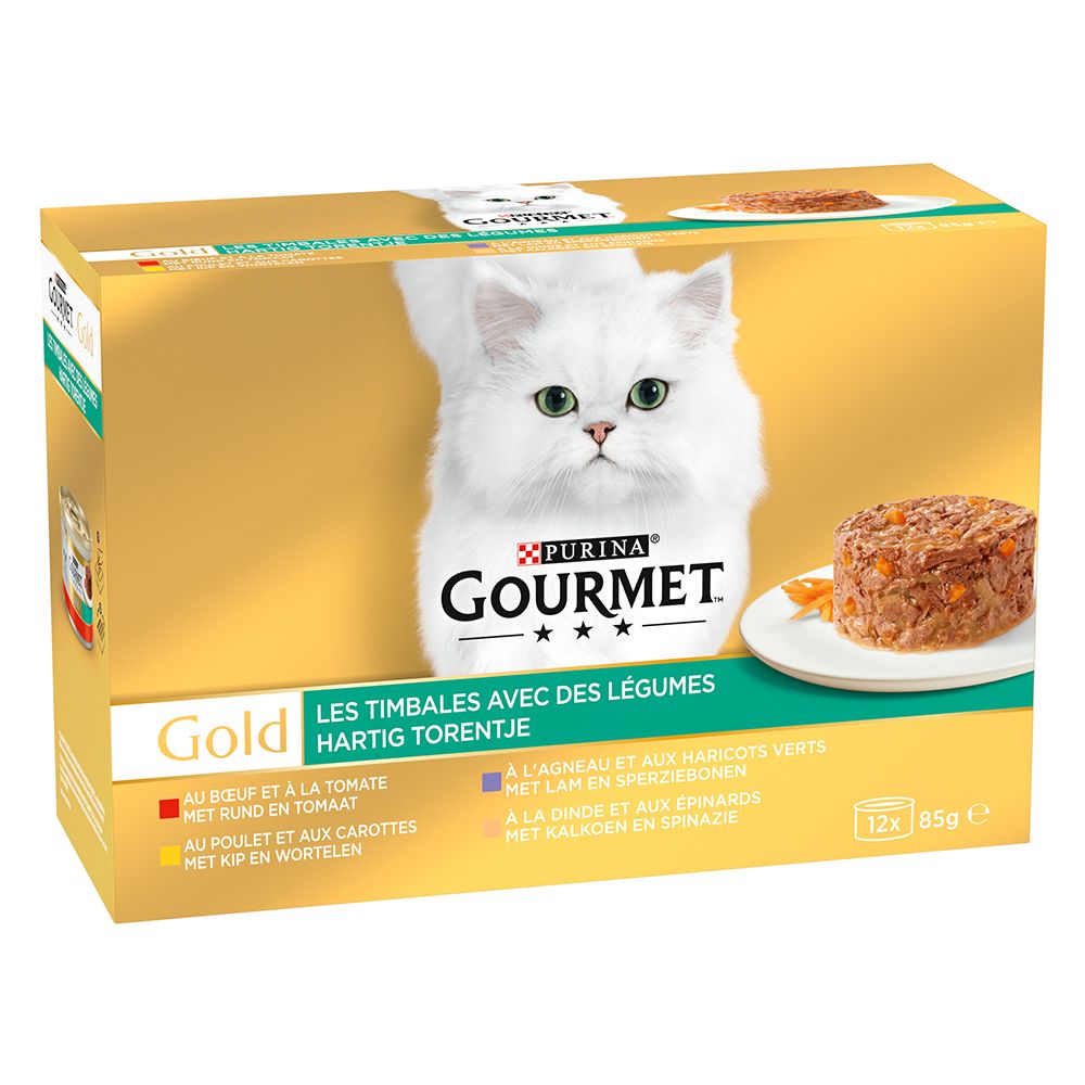 Gourmet Pâtée Pour Chat Assortiment : Les 12 Barquettes De 85 G