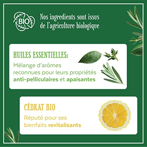 Le Petit Marseillais  Shampoing  Antipelliculaire Cheveux Gras Infusion & Cedrat Bio 250Ml