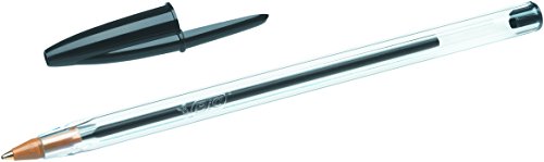 Bic Cristal Original Stylos-Bille Pointe Moyenne (1,0 Mm) Noir, Pochette De 10