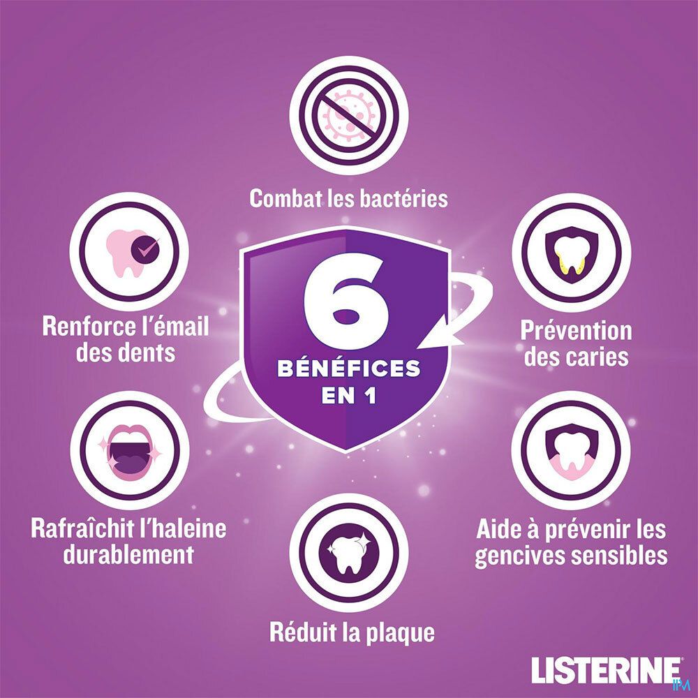 Listerine Bain De Bouche Total Care : Le Flacon De 500 Ml