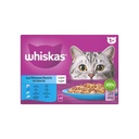 Whiskas Pâtée Pour Chat Les Poissons Favoris En Gelée : La Boîte De 12 Sachets Fraîcheur De 85G