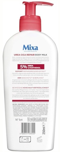 Mixa Cica *Urea Cica Repair+ - Lozione per Il Corpo - Pelle Molto Secca