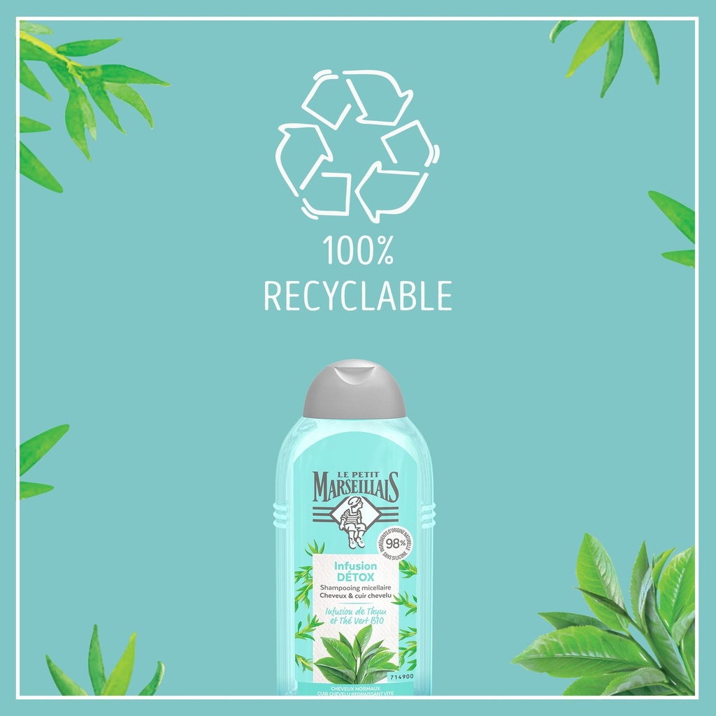 Le P'Tit Marseil'Ais Lpm Shp Reveil Detox Infusion Thym The Vert Bio 250Ml