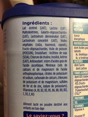Gallia Lait bébé en poudre dès 18 mois, Calisma Junior : la boite de 900 g