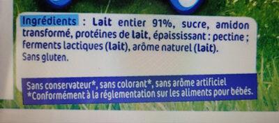 Nestlé P'Tit Brassé Desserts Bébé 4/6 Mois, Nature Sucré : Les 6 Pots De 60 G