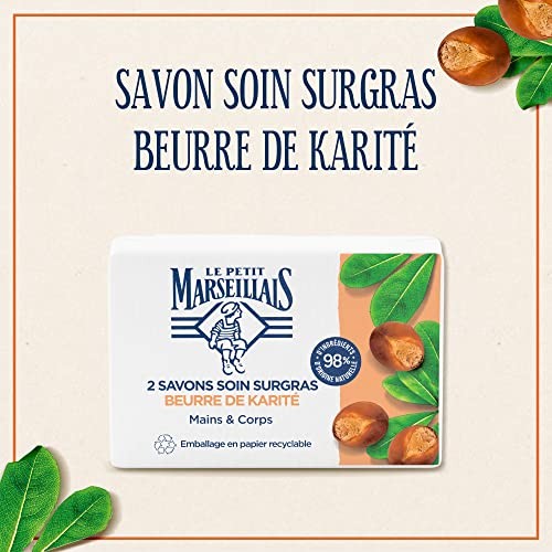 Le Petit Marseillais Savons Soin Surgras Beurre De Karité Main Et Corps 2X100G