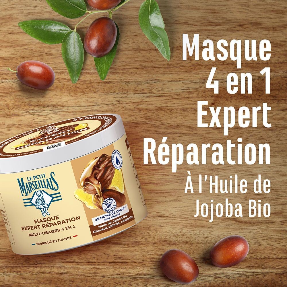Le Petit Marseillais Masque Soin Capillaire Reparation Intense Multi Usage 4En1 370 Ml