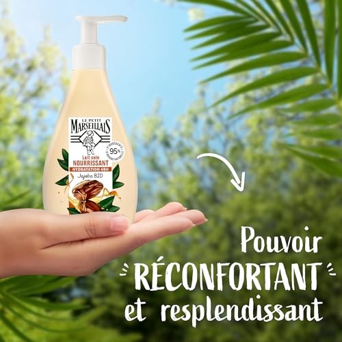 Le Petit Marseillais Jojoba Oil Bio 48H Moisturising Soothing Body Lotion Milk 2 X 250ml.