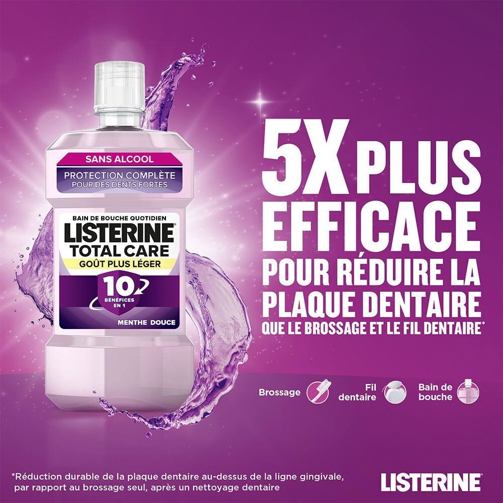 Listerine Total Care 10-en-1 Goût Plus Léger 500ml