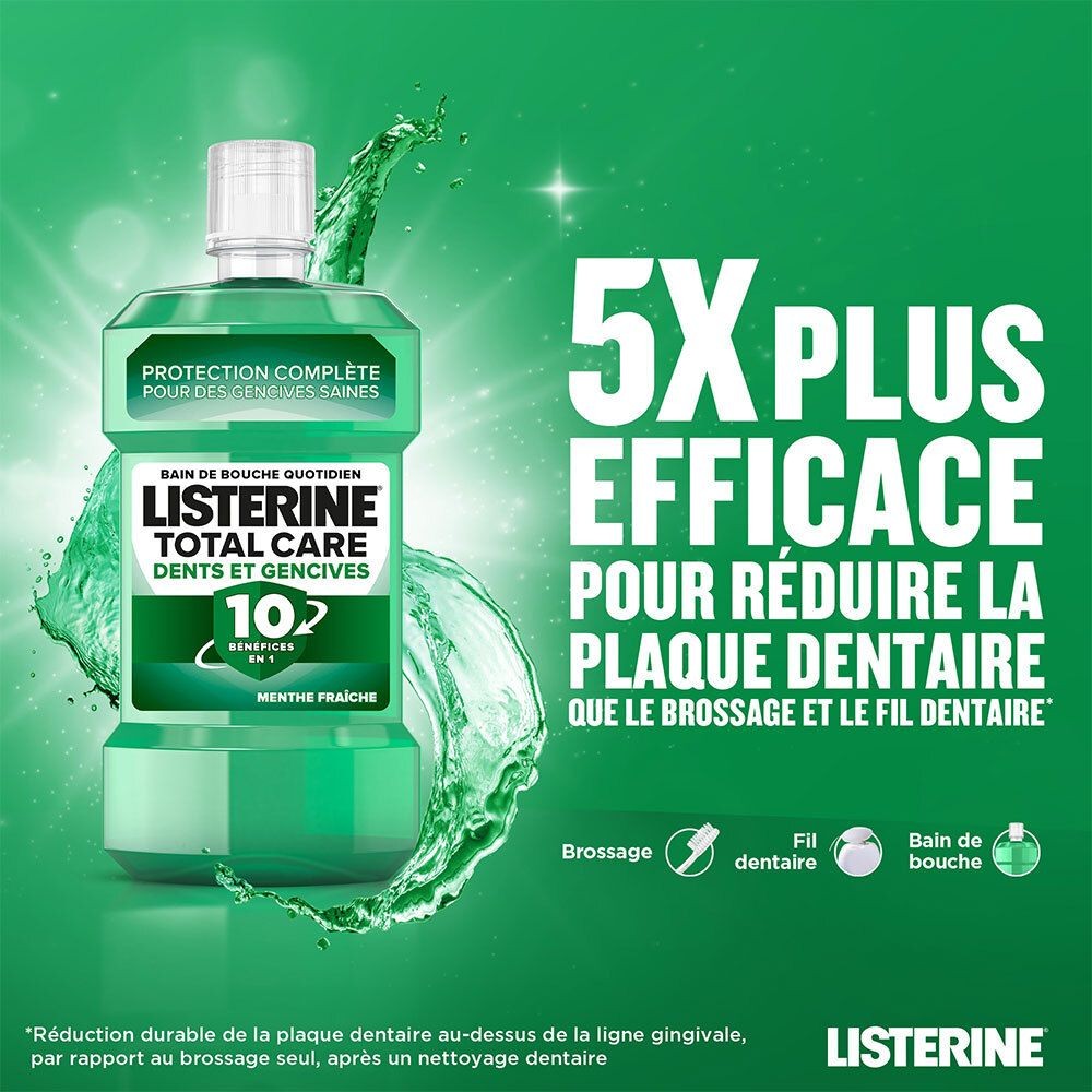 Listerine Total Care Dents et Gencives 10-en-1 500ml