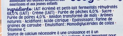 Blédina Mini Lactés Croissance Pêche Poire De 12 À 36 Mois : Les 6 Pots De 55 G - 330 G
