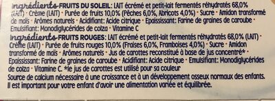 Blédina Mini Lactés Croissance Fruits Du Soleil, Rouges De 12 À 36 Mois : Les 12 Pots De 55 G - 600 G