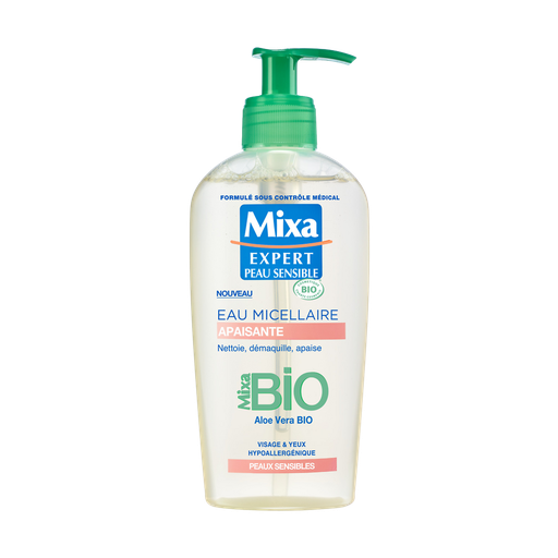 [3600550199321] MIXA Micellar Water Face Eyes Sensitive Skin Aloe Vera and Organic Glycerin 200 ml