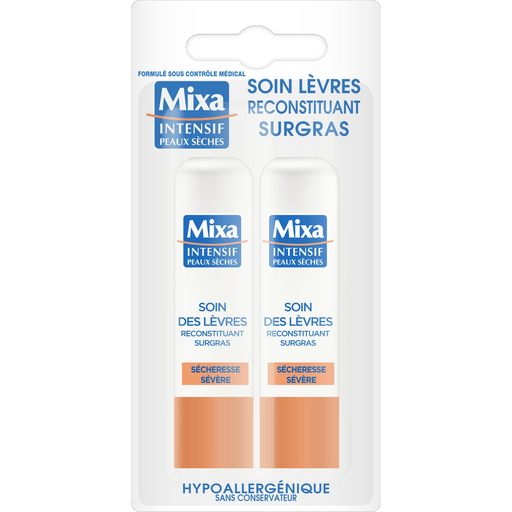 [3600550269352] MIXA Bálsamo labial intensivo piel seca, lote de 2