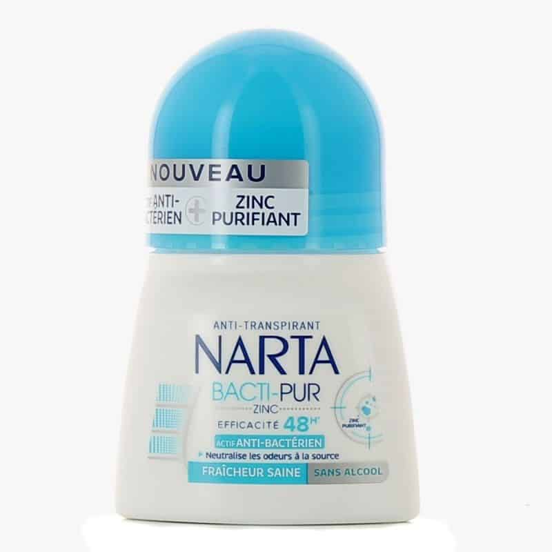 NARTA Déodorant Bille Femme Anti-Transpirant Et Anti-Bactérien 50 ml