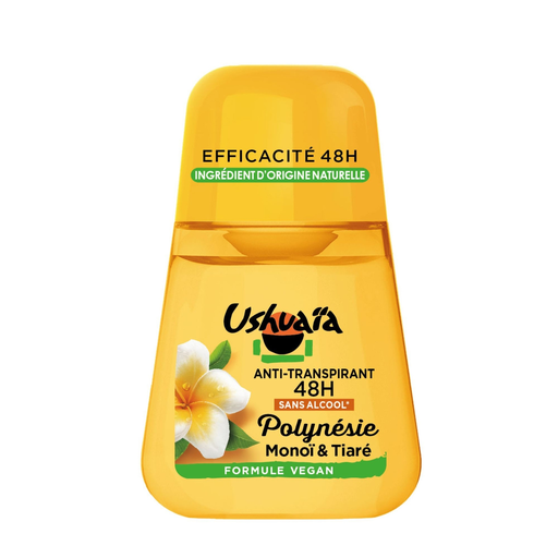 [3600550312454] USHUAIA Déodorant bille Anti-humidité Anti-odeur 48h Sans alcool Végan Huile de Monoï et Fleur de Tiare 50ml
