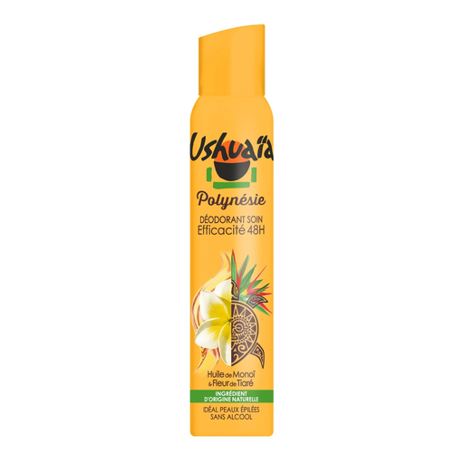 [3600550312881] USHUAIA Desodorizante spray Eficácia 48h Óleo de Monoï & Flor de Tiaré
