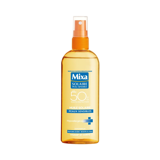 [3600550550061] MIXA Huile solaire SPF50+ ambre solaire très haute protection 150 ml