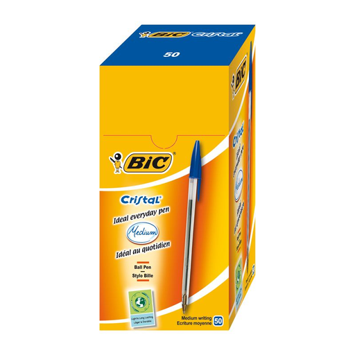 [0070330129627] BIC Bolígrafo Cristal azul 50