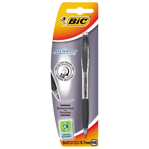 [0070330407893] BIC Lapiseira Atlantis Recarregável 0,7mm