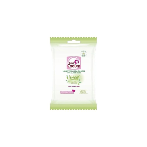 [3600550943726] CADUM Baby Wipes Naturel Caress X20