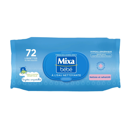 [3600551033563] MIXA Bébé Ultra-Gentle Cleansing Water Wipes 72 wipes