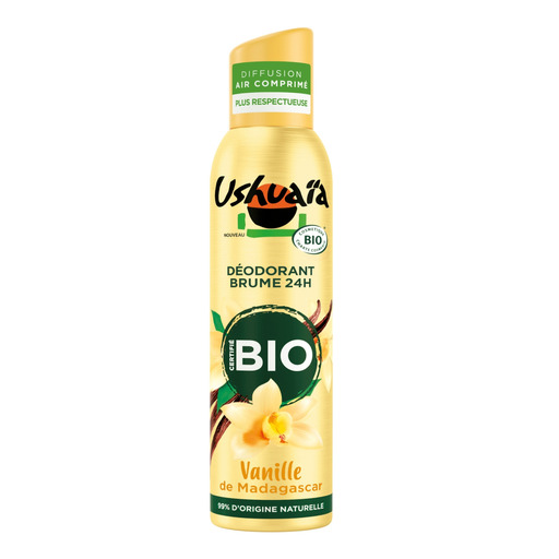 [3600551039800] USHUAIA Déodorant spray Bio Efficacité 24h Vanille 150ml