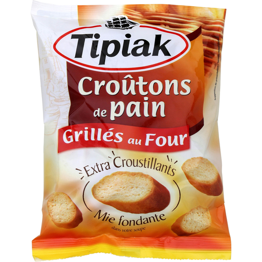 [3600900001625] TIPIAK Toasted Bread Croutons 80 g