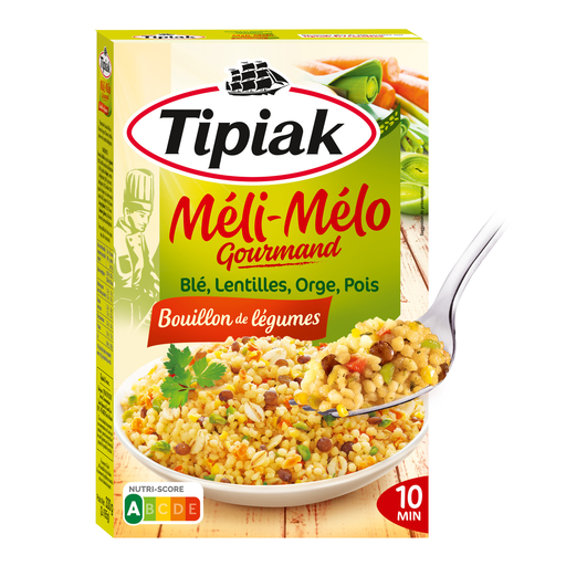 [3600900005067] TIPIAK Méli-Mélo Gourmand Wheat Lentils Barley Peas 330g