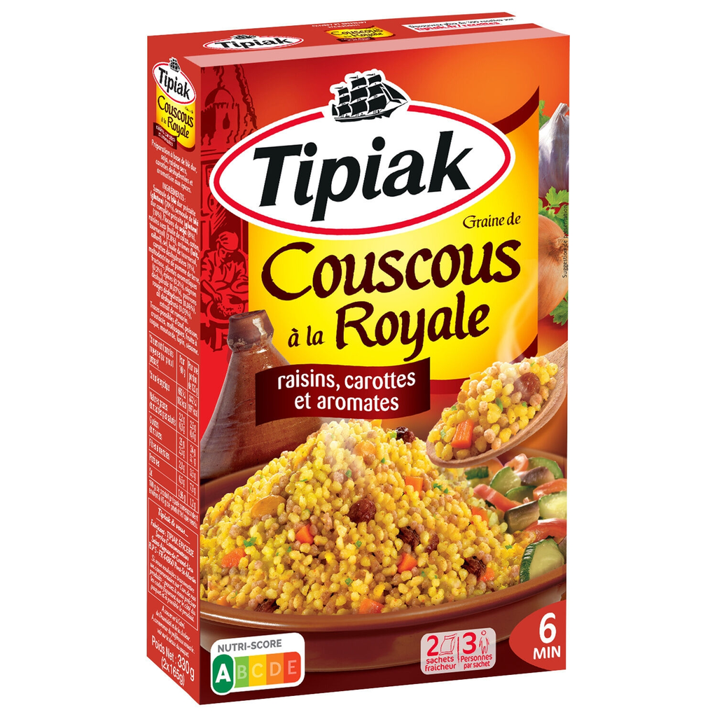 TIPIAK Cuscuz Poêlée royale 330 g