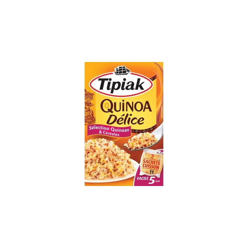 TIPIAK Quinoa Delicieux 5 minutes 2 x 120 g