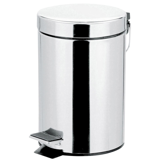[3606601094652] CARREFOUR Metal Pedal Bin 3 L