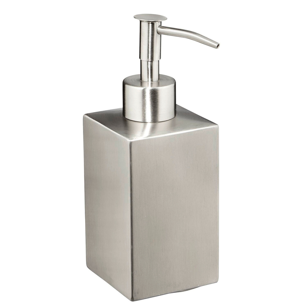 CARREFOUR White Stainless Steel Soap Dispenser HOME 1 unit