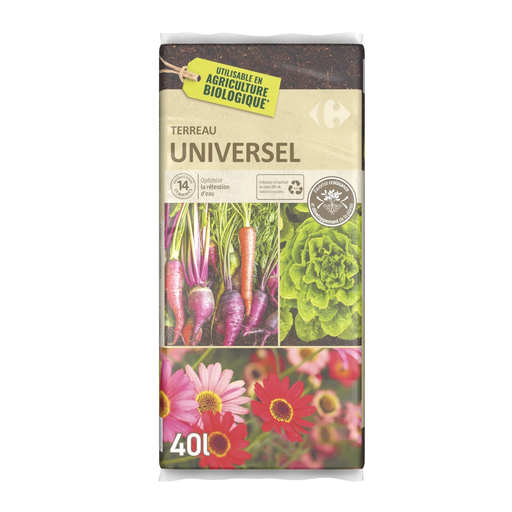 [3606604705388] CARREFOUR Sustrato Universal Utilizable en Agricultura Ecológica 40 L