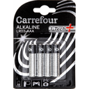 CARREFOUR Alkaline Batteries LR3/AAA 1.5V I-Tech, pack of 4