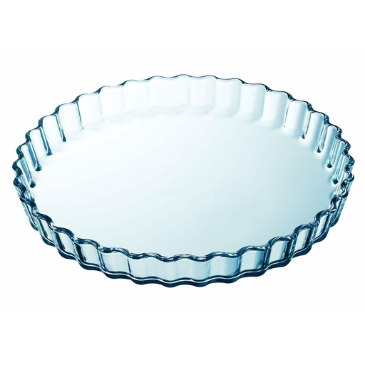 [3606605205580] CARREFOUR Round Glass Tart Dish 27cm Everyday HOME