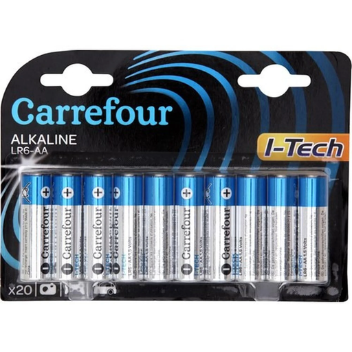 [3606605414203] CARREFOUR LR6/AA Alkaline Batteries 20 pack