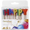 CARREFOUR Bougie anniversaire Happy Birthday HOME la boite
