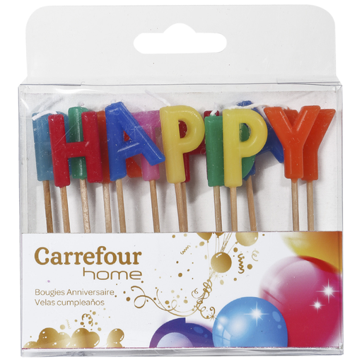 [3606605445115] CARREFOUR Happy Birthday Birthday Candle HOME la boite