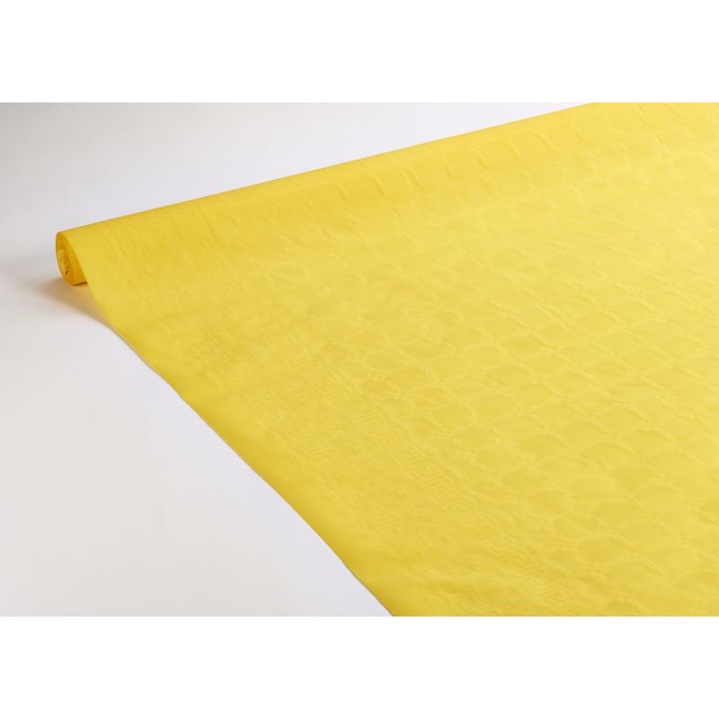CARREFOUR Damask Tablecloth Yellow 20M