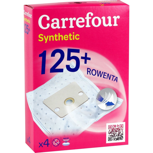 [3606606488302] CARREFOUR Sacs aspirateur Synthetic 125+ EP09997 la boite de 4